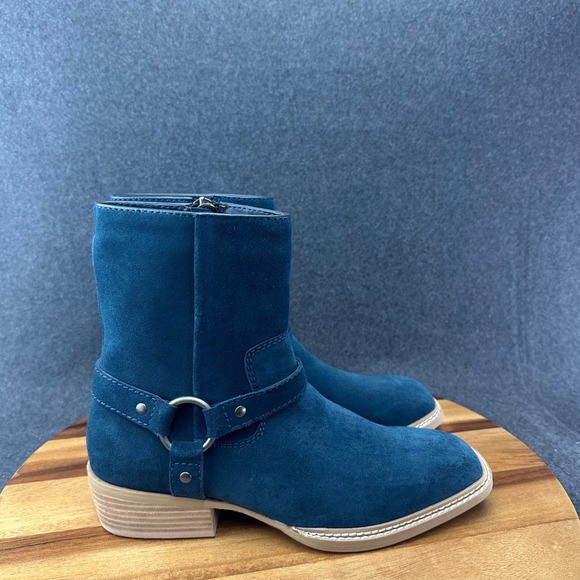 dingo Other - Dingo Mens Calgary Ankle Boots Leather Whiskey Navy Blue DI 296 Size 9